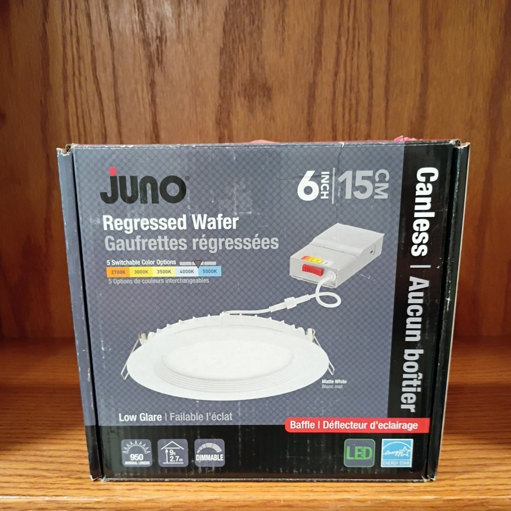Juno Contractor Select WF6 6 in. Slim Canless Selectable CCT LED Recessed Light